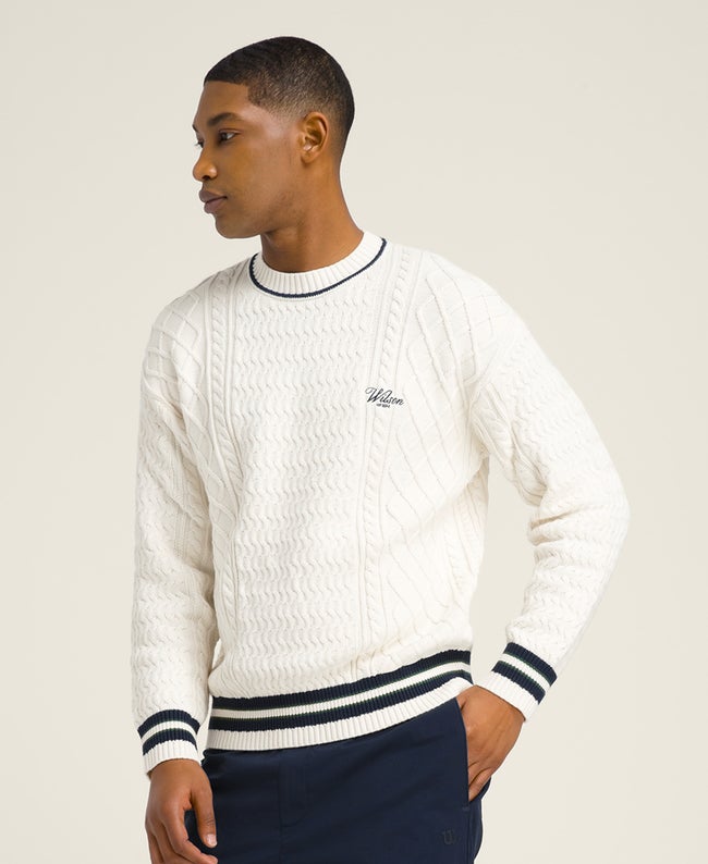Wilson M Heritage Cable Sweater