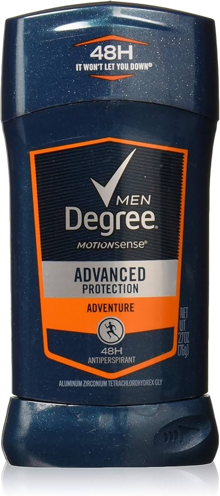 Antiperspirant Deodorant Adventure Antiperspirant For Men With MotionSense Technology 2.7 oz, Pack of 4 : Degree Adrenaline : Beauty &amp; Personal Care