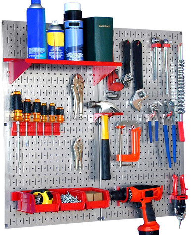 Metal Pegboard Utility Tool Storage Kit