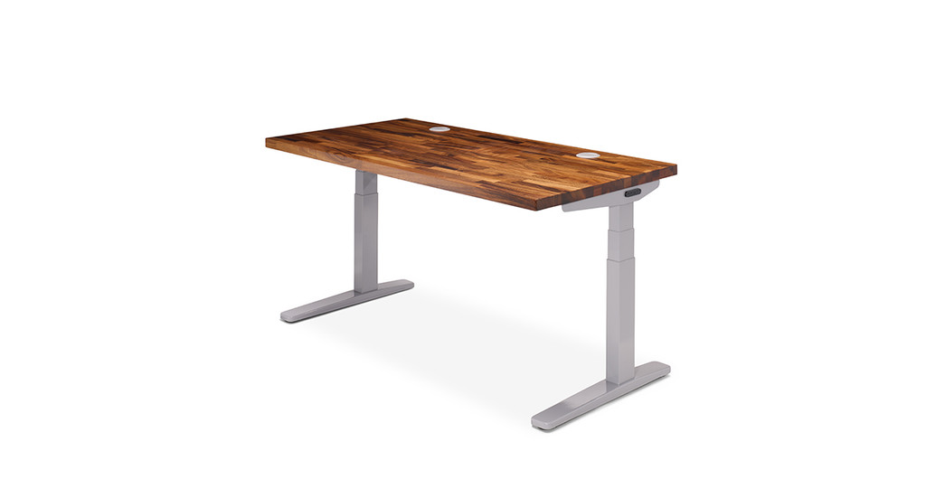 Uplift Standing Desk (72x30, Walnut Live Edge)