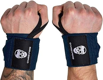 Weightlifting Wrist Wraps (Competition Grade) 18" Professional Quality Wrist Support with Heavy Duty Thumb Loop - Best Wrap for Powerlifting, Strength Training, Bodybuilding(Black,18")