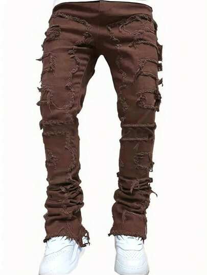 Men's Fashionable Distressed Denim Jeans