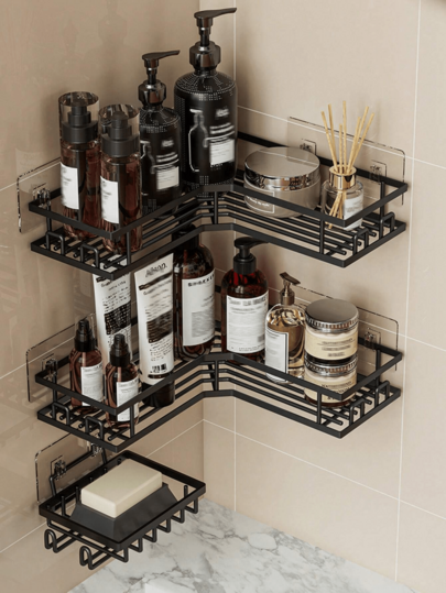 Stainless Steel Bathroom Storage Rack Set