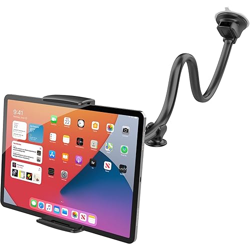 APPS2Car Tablet Car Mount for iPad Truck Holder Long Arm Extension Strong Suction Cup Windshield Mount for 7-11 Inch Tablet iPad Pro Air Mini iPhone : Electronics