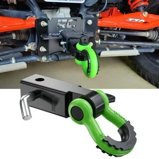 Hitch Receiver 2Inch 45000 LBs Breaking Strength 3/4" D Ring Shackle w/Trailer Hitch Pin Heavy Duty Solid Recovery Towing Kit for Trucks Jeeps Off-Road : Patio, Lawn &amp; Garden
