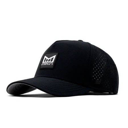 Melin Hydro Odysea Stacked Snapback Hat - Black
