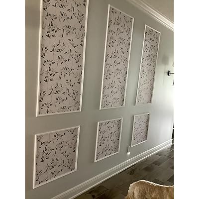 KEOHOLI 3 Set Peel and Stick Wall Molding Kit Pre Cut White 3D Wall Molding Kit Self Adhesive Wainscoting Panels for Hallway Living Room Bedroom Home Accent Walls Decor : Tools &amp; Home Improvement